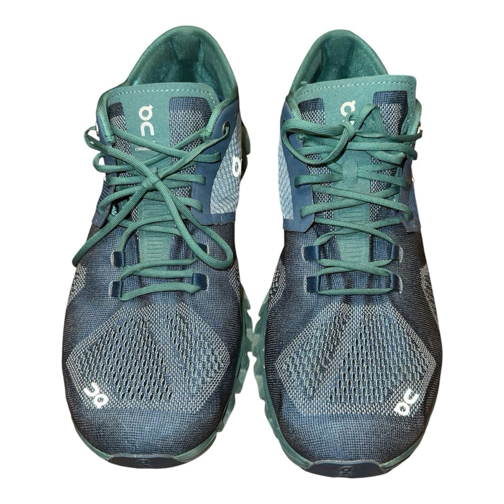 On Cloud X Men's Running Shoes Storm Tide Teal Green Activewear 40.99703 Size 10